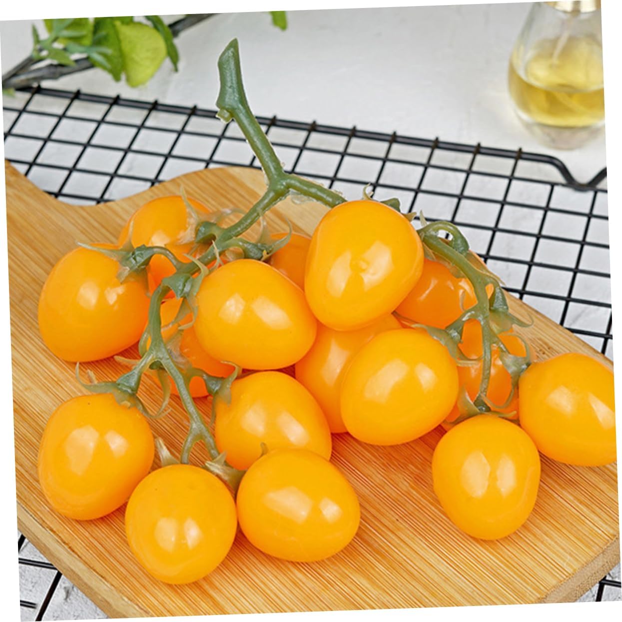 BESTOYARD 8 Pcs Imitation Tomato Party Decor Artificial Fruits Ornament Simulation Fruit Lifelike Fake Cherry Tomatoes Decorative Cherry Tomatoes Home Supplies Home Decor Photography Props