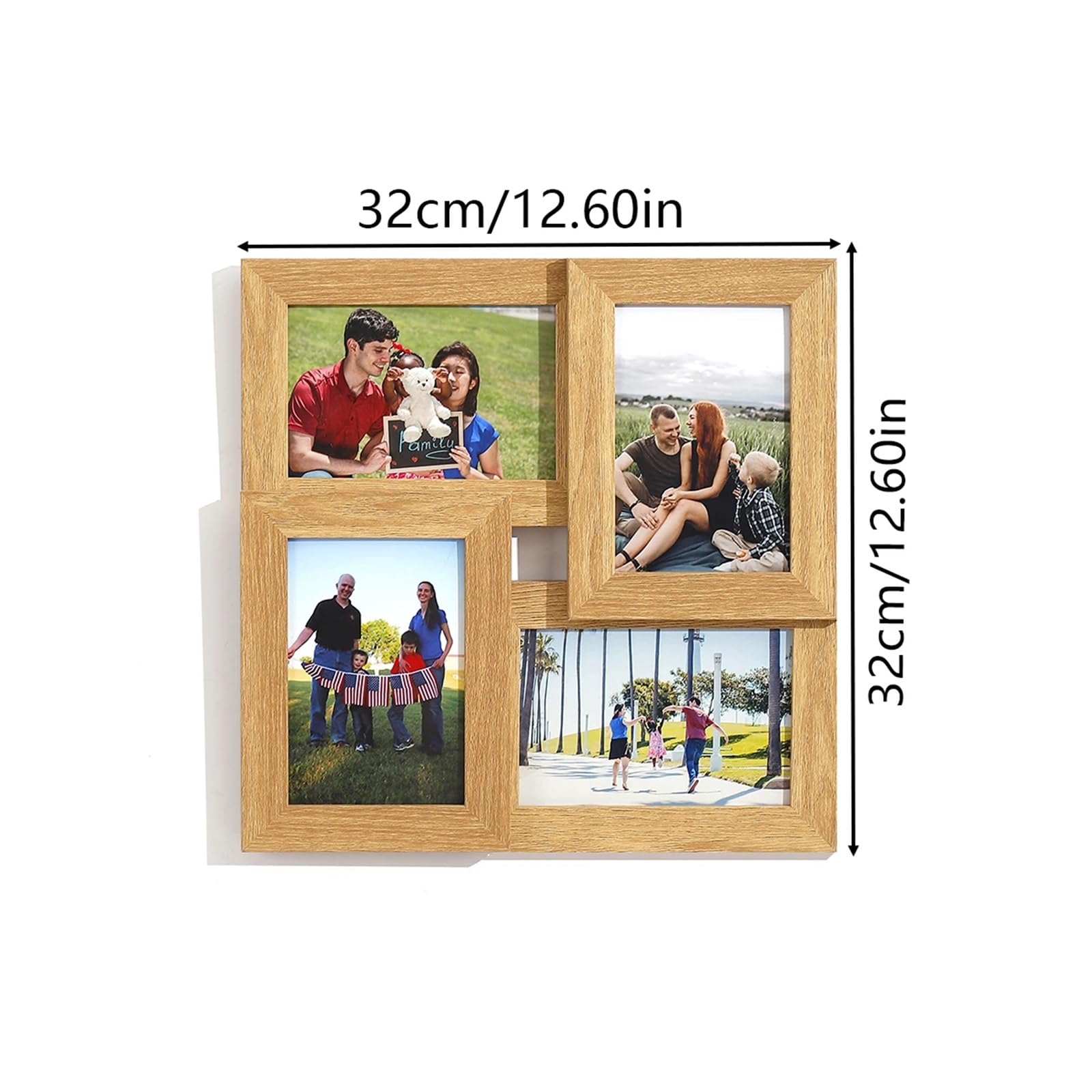 Marcos de Fotos Marcos de fotos, conjunto de varios marcos, collage familiar, decoración de pared for parejas y amigos.(Black)