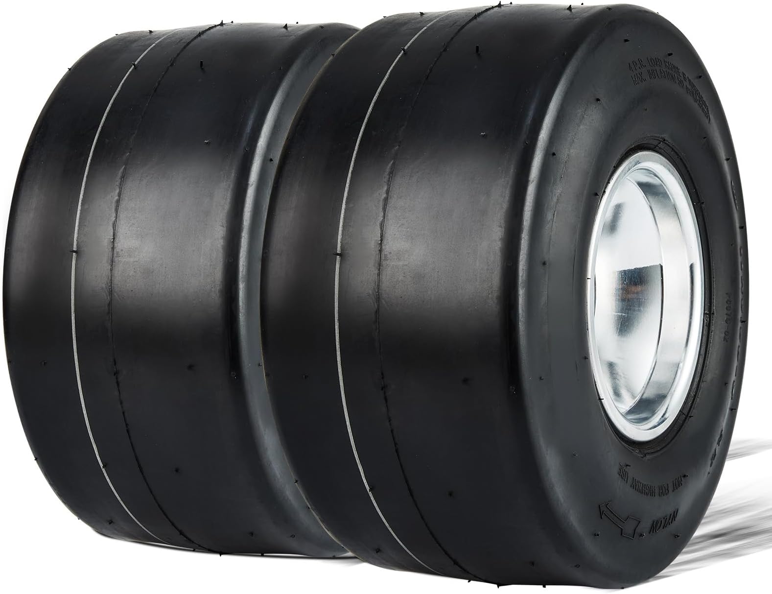 VEVOR Go Kart Tires and Rims, 11x65" Go Kart Wheels, 2