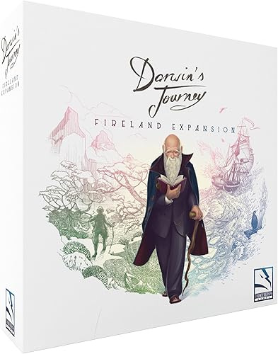 Darwin's Journey Fireland Expansion - Nuevas aventuras esperan! Juego de estrategia de exploración y descubrimiento para niños y adultos, mayores de