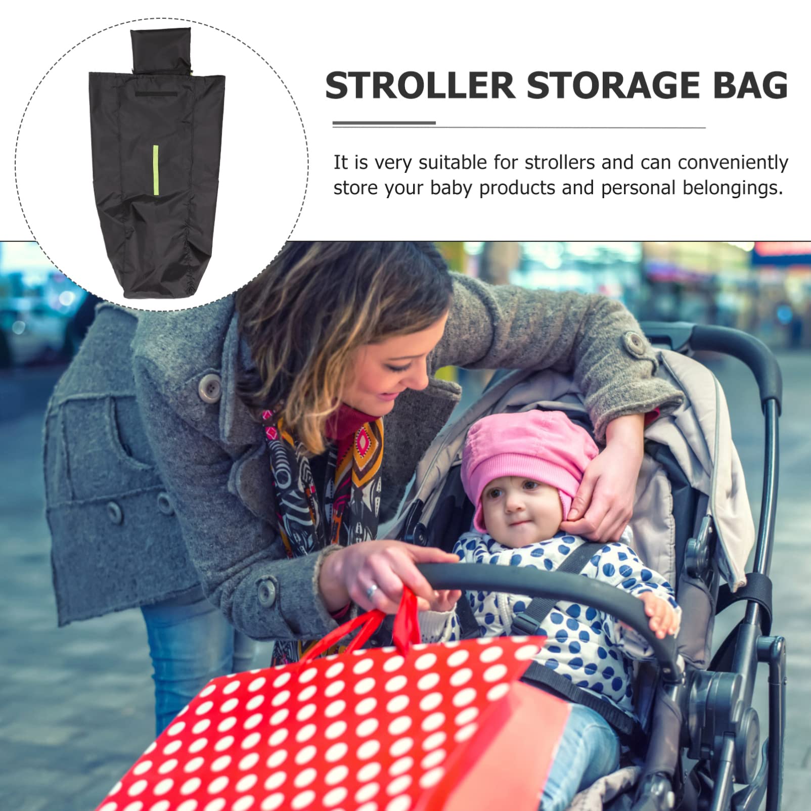 Borsa da Viaggio per Passeggino Ombrello, Sacco Portaoggetti per Carrozzina Singola Oxford, e Facile da Pulire, per Gate Check
