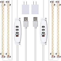 Vista 21 de Lámpara LED de cultivo de plantas, tiras de luz de crecimiento de espectro completo de 3500 K para plantas pequeñas de interior con temporizador