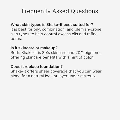 Miniatura 10 de Erno Laszlo Shake-It - Tratamiento tintado para el cuidado de la piel, tinte facial profundo para tez más profunda, hermoso tono de piel, controla