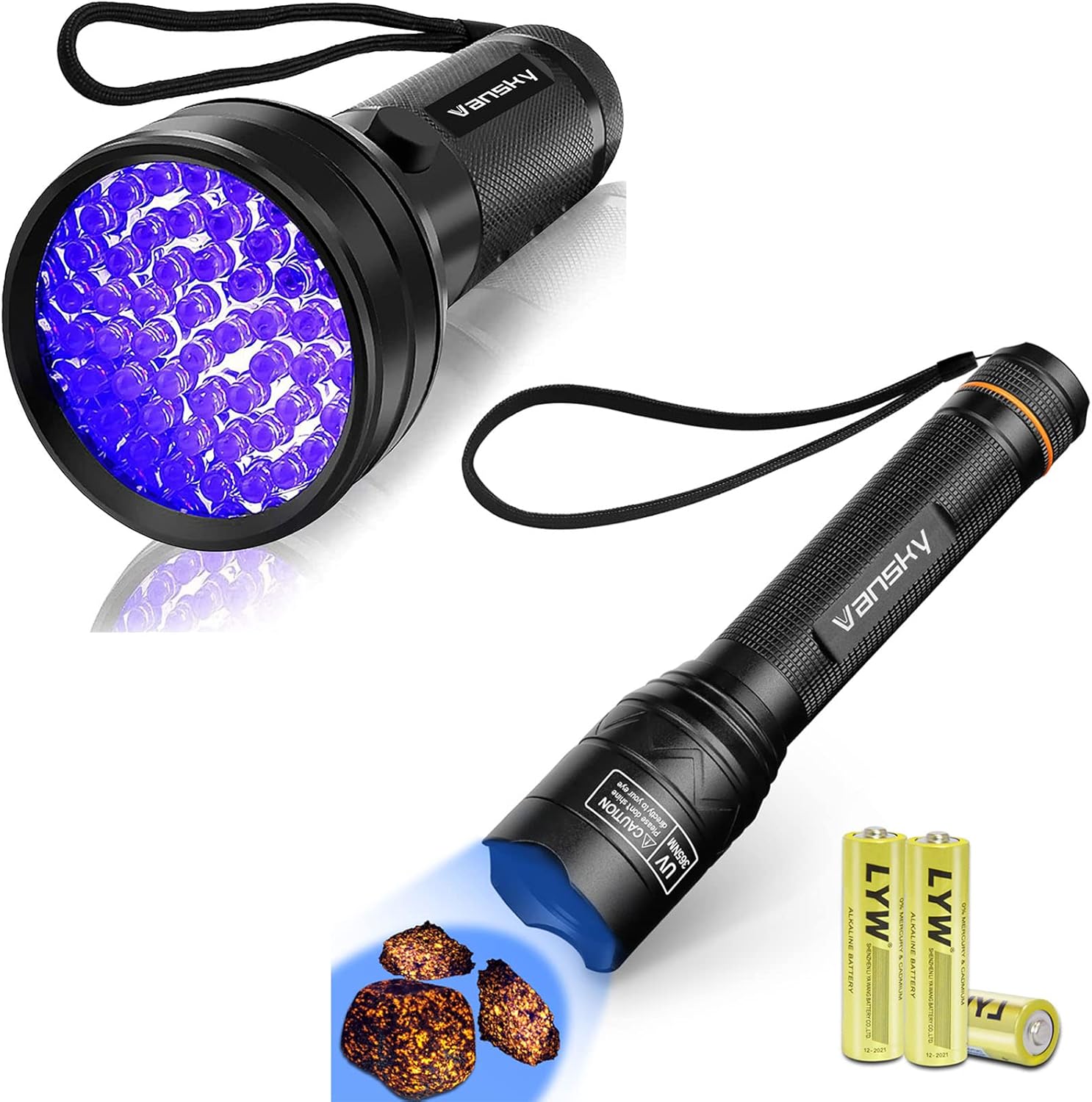 【Recommend】Vansky 365nm and 51 LED 395nm Blacklight UV Flashlight Pet Urine Detector for Dog/Cat Urine