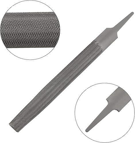 Miniatura 7 de Lima de dientes dobles - Lima plana de 6" de longitud, acero de alto carbono