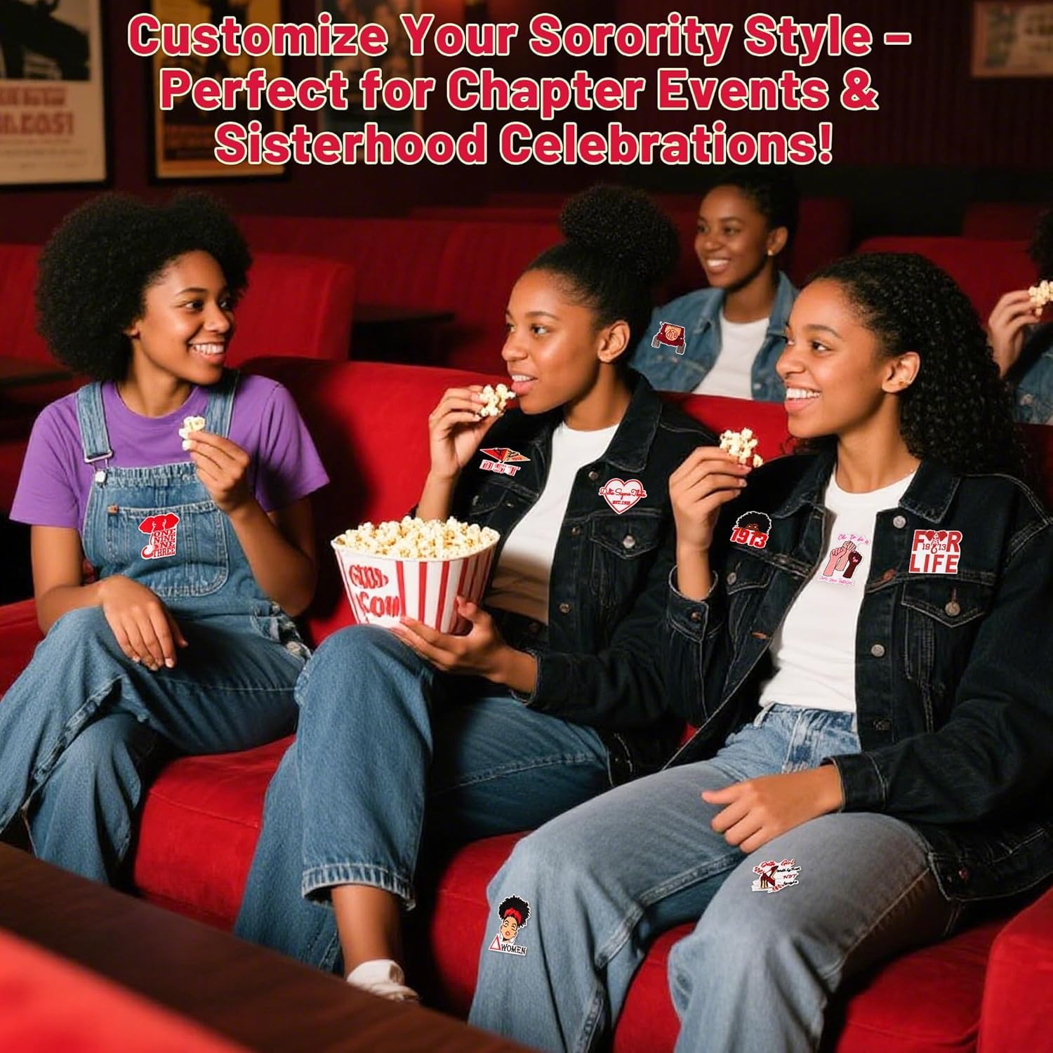 24pcs DST 1913 Iron/Sew on Patches, Delta Sigma Theta Woman Power Embroidered Applique, Fashion Decoration for Clothes, Hat, Bag, Dress, Shirt, Jeans - Image 4