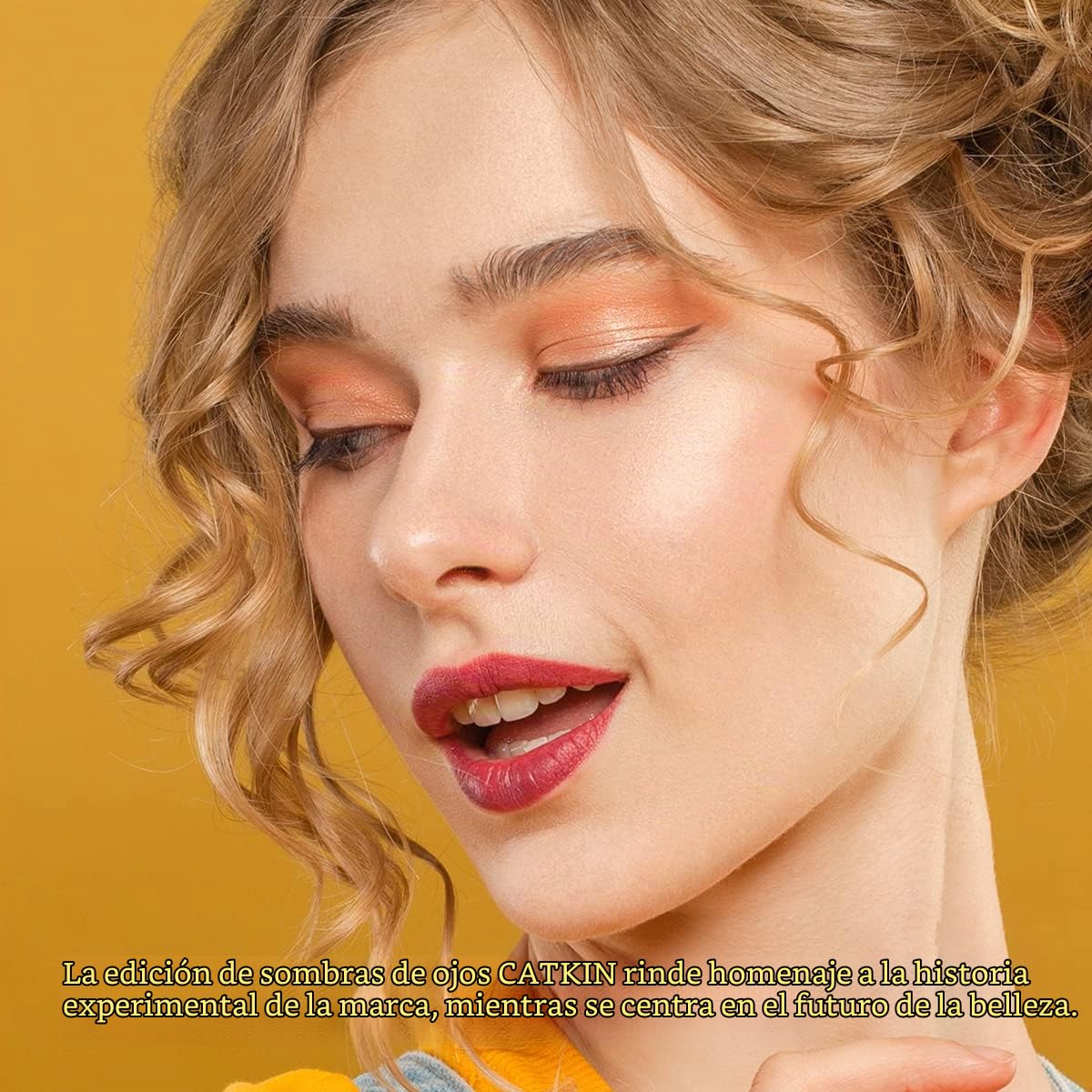 CATKIN 9 Colores Paleta Sombras de Ojosde larga duración y alta pigmentació | Sombra de ojos con purpurina y mate, fácil de difuminar, sin grumos ni polvo, perfecta para looks naturales o nocturnos