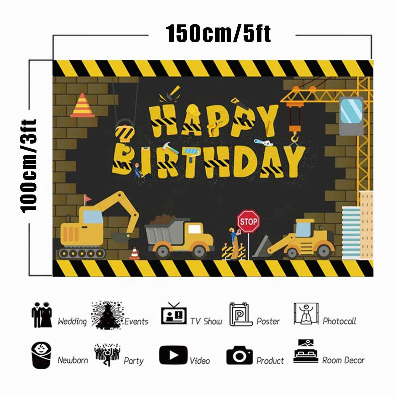 Striscione di compleanno a tema camion da costruzione, decorazioni per feste a tema escavatore (download digitale) - Italia Striscione di compleanno a tema camion da costruzione, decorazioni per feste a tema escavatore (download digitale) - Italia