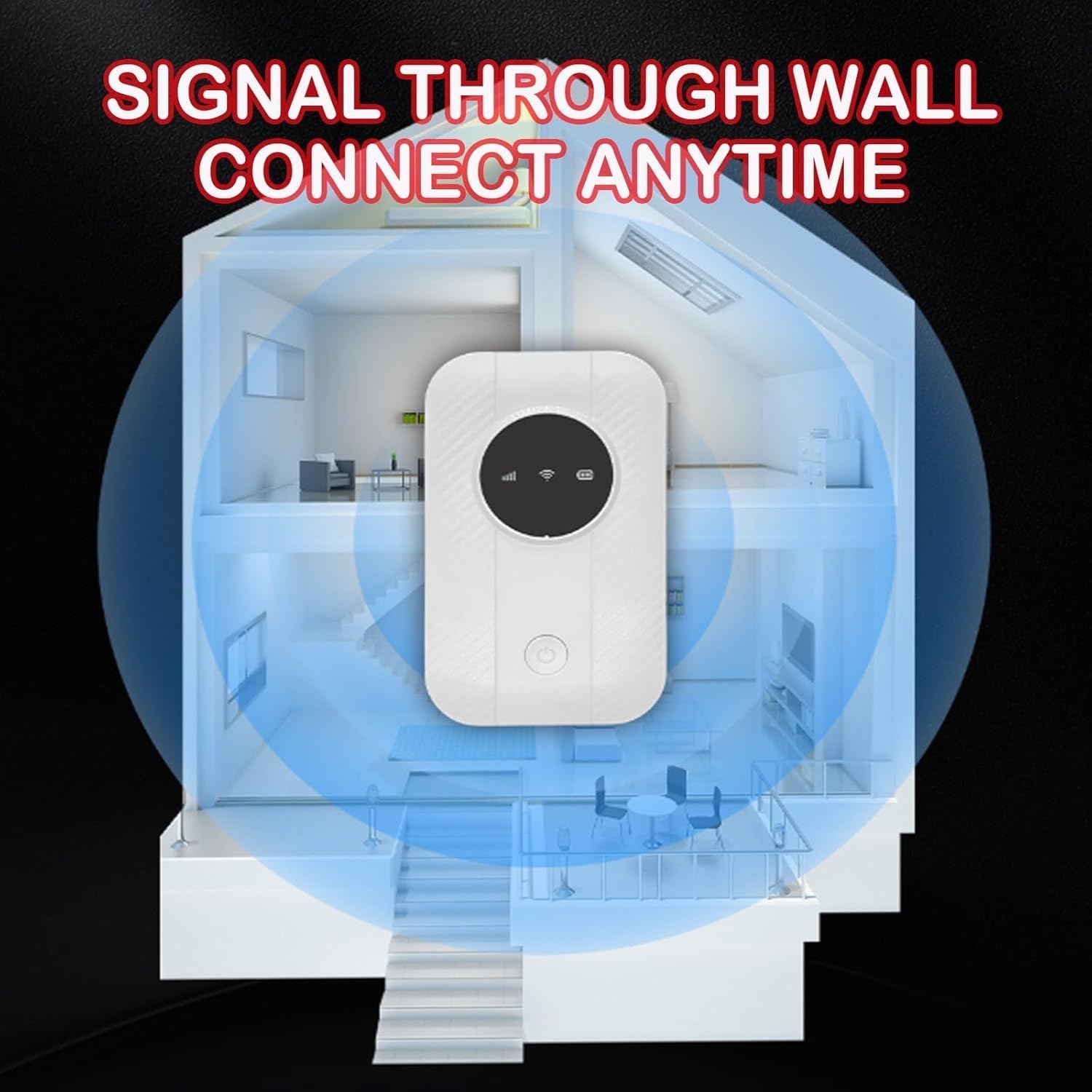 Ultra Link Pocket WiFi, Satellite Internet in Your Pocket, Router Unlimited Satellite Internet Portable 𝖲atellite 𝖨nternet WiFi for International Travel (1 Pcs) — view 8