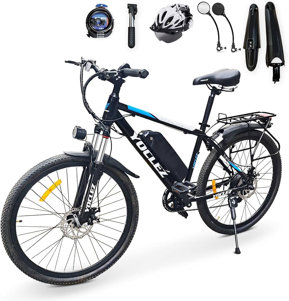 Amazon | マウンテンバイク 26インチ自転車 36V13Ah リチウムイオン