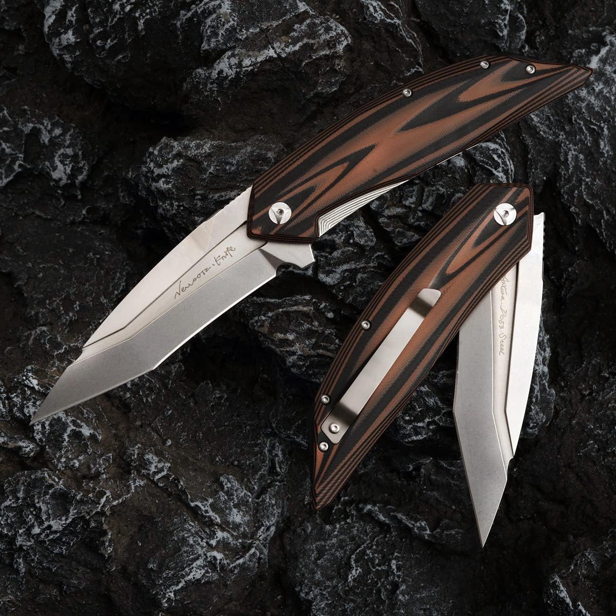 Outdoor Folding Knife Camping DC53 Steel G10 Handle EDC Portable Pocket Folding Knife for Fishing and Climbing