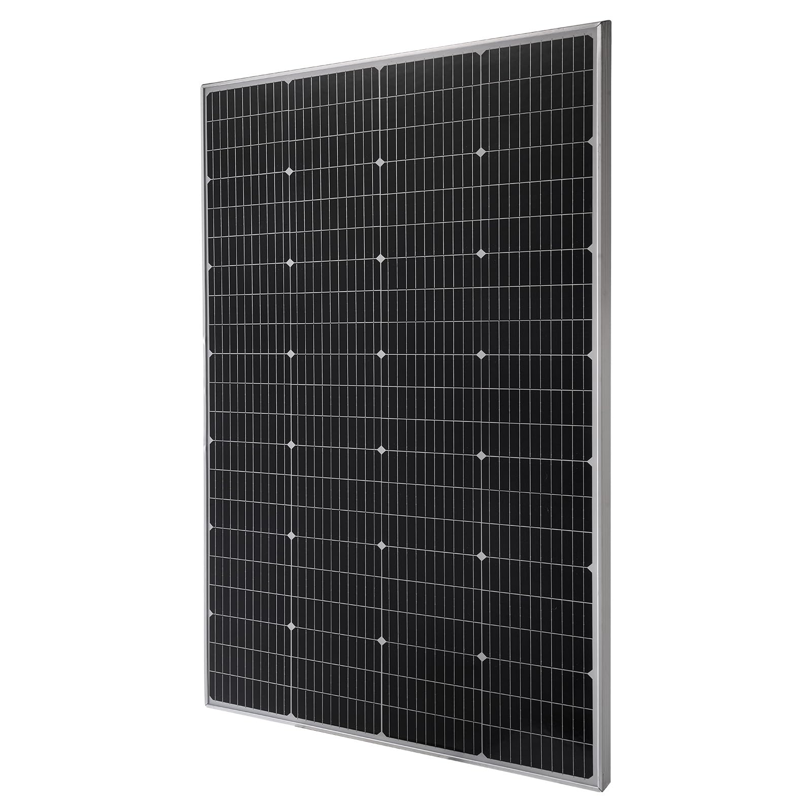 VEVOR Panneau Solaire Monocristallin 200 W Panneau Photovoltaïque Haut Rendement 23% pour Hors Réseau Toit Plat Voiture, Bateau, Camping-car, avec Sortie MC4 Stable, Cadre en Aluminium, Étanche IP65