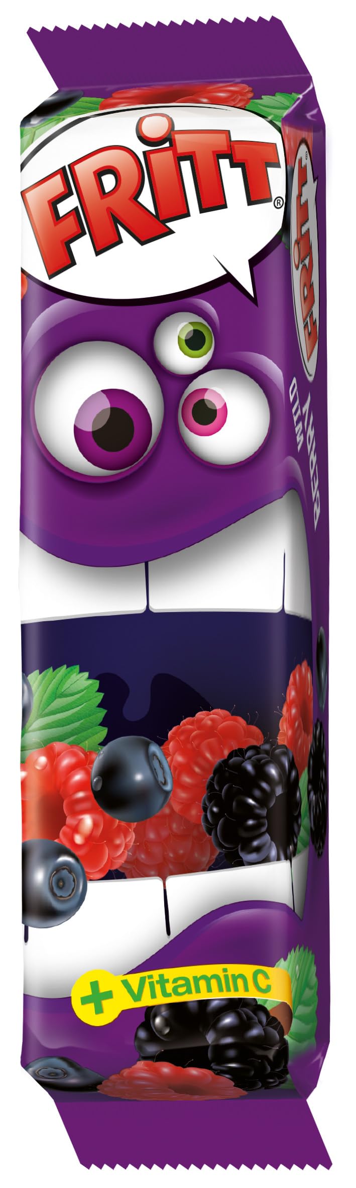 Fritt Frucht 30 x 70 g Kaubonbon-Streifen mit Vitamin C, en 7 leckeren & fruchtigen Geschmacksrichtungen