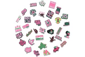 35PCS AKA Sorority Shoe Charms for Sandals