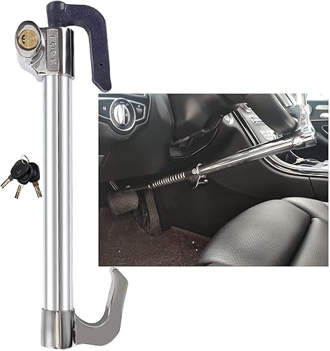 Bloqueo antirrobo para volante, blanco, 33.5 pulgadas