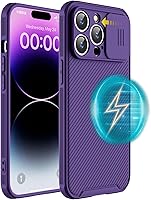 Vista 23 de Hitaoyou Funda magnética para iPhone 13 Mini, funda protectora para cámara iPhone 13 Mini [compatible con carga MagSafe] con cubierta deslizante