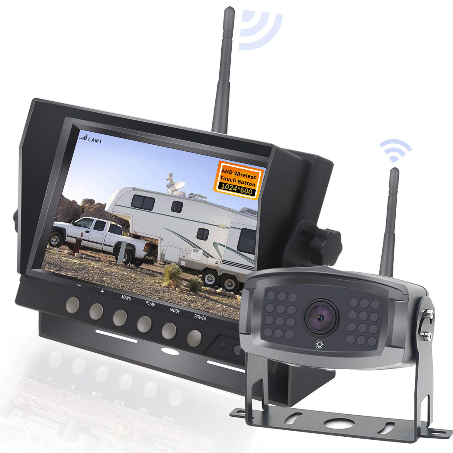 Buy HD 1080P Digital Wireless Rear View 1 Cameras for RVs,Trailers,Bus