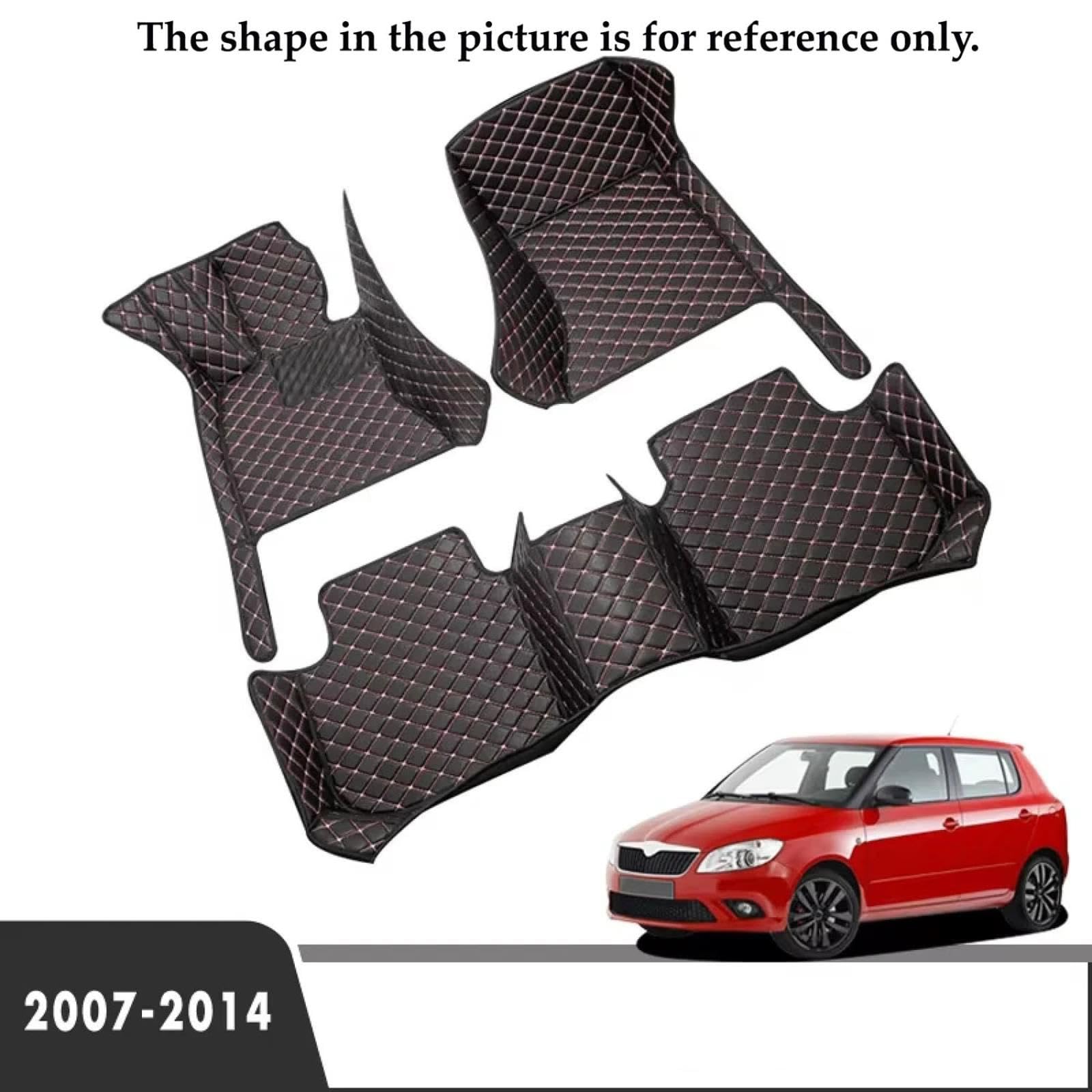 Dywaniki Samochodowe dla Skoda Fabia 2007-2014, Dywaniki Akcesoria do wnętrz samochodowych Dywaniki samochodowe na zamówienie