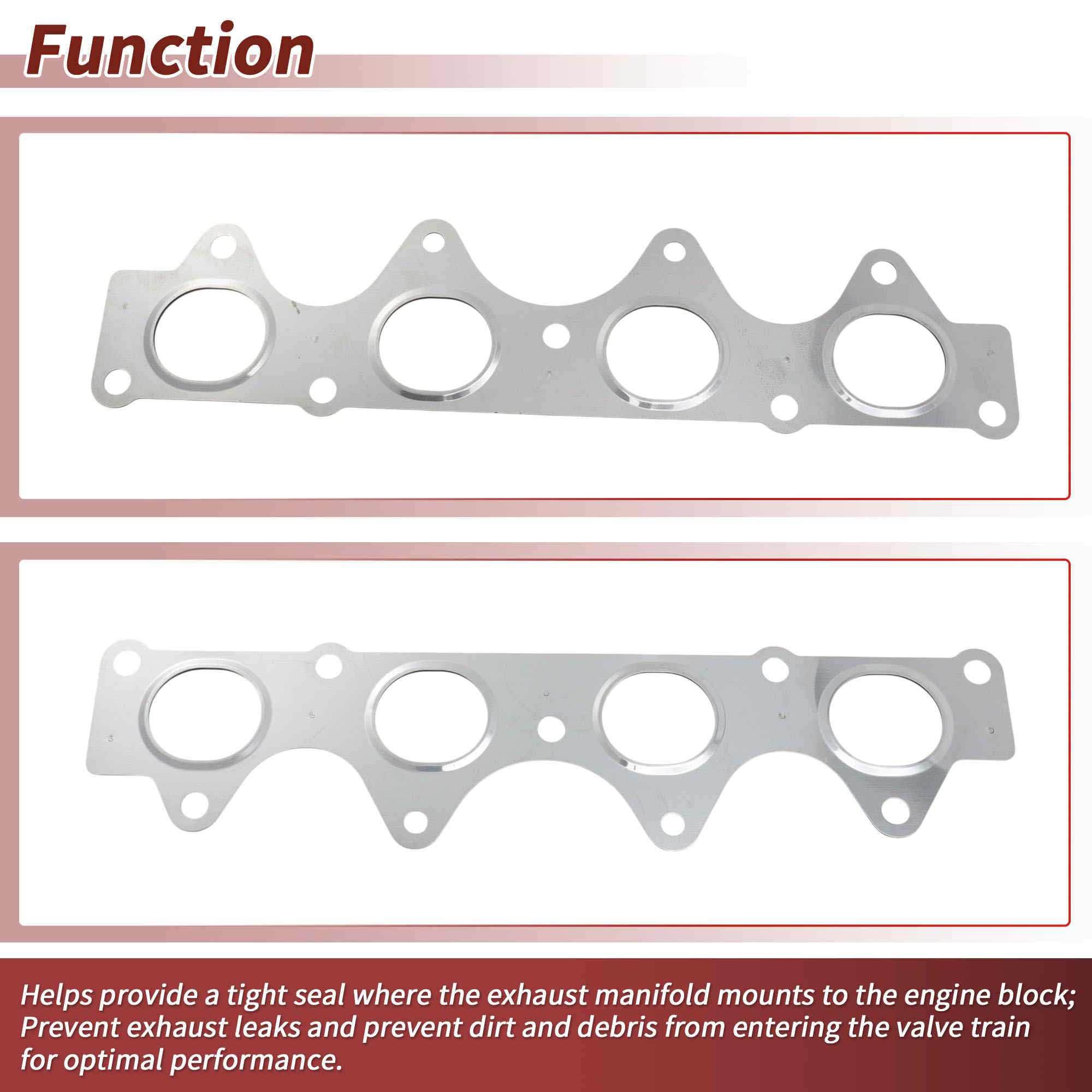 A ABSOPRO 1 Pc Guarnizione Collettore Di Scarico Per Hyundai I30 MK3 Guarnizione Collettore Di Scarico No.285212B001/285212B010/285212B400