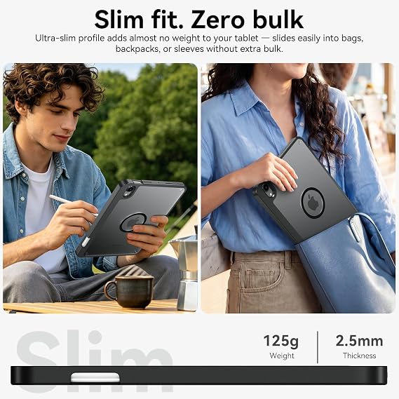 VENINGO マグネットケース iPad mini 7 A17 Pro/Mini 6用 ペンシルホルダー付き