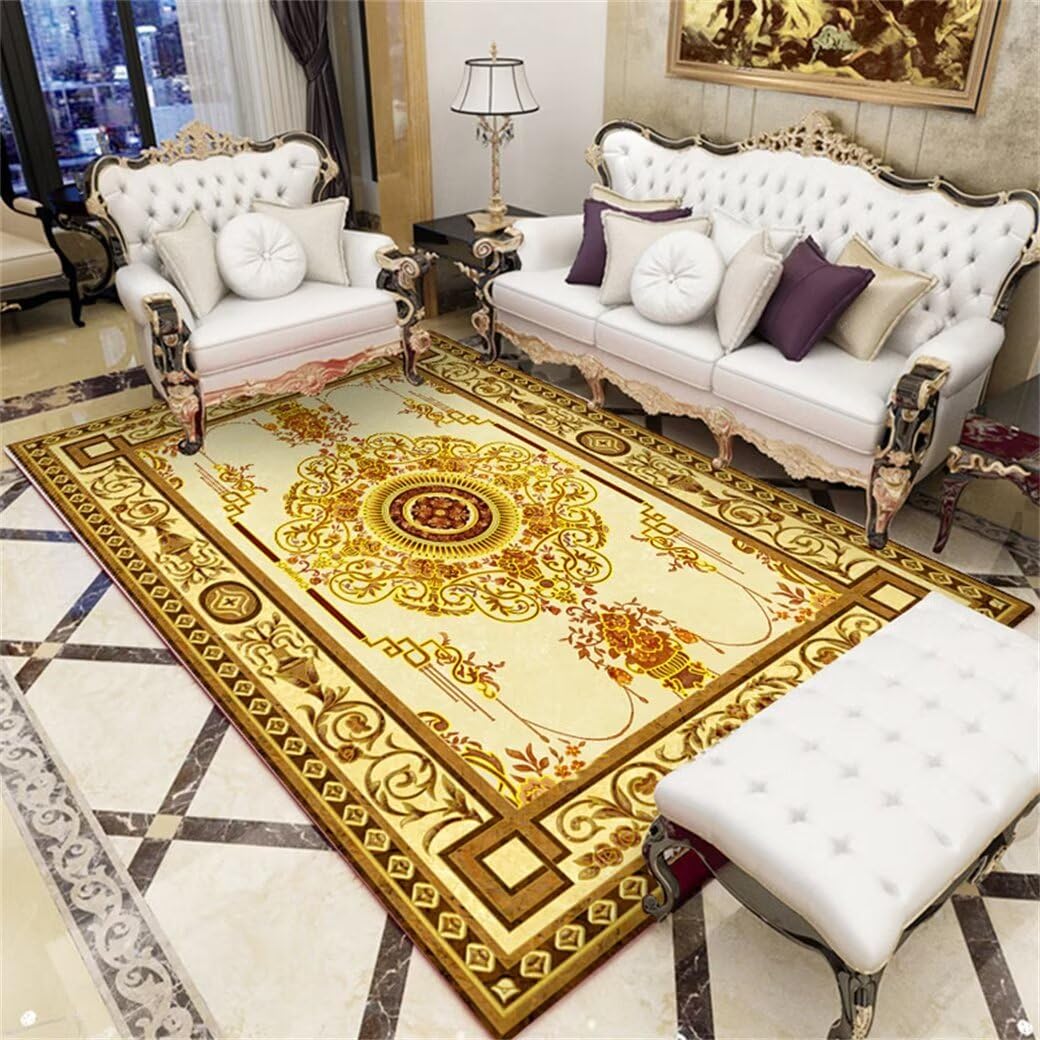 Tapis lavable grand format pour salon et chambre d'enfant