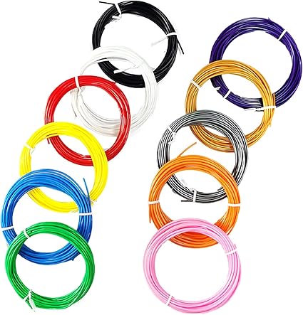 review 101SANTEKI 3D Pen/3D Printer Filament 1.75mm PCL Filament Pack 10 Random Colors (10 Color)