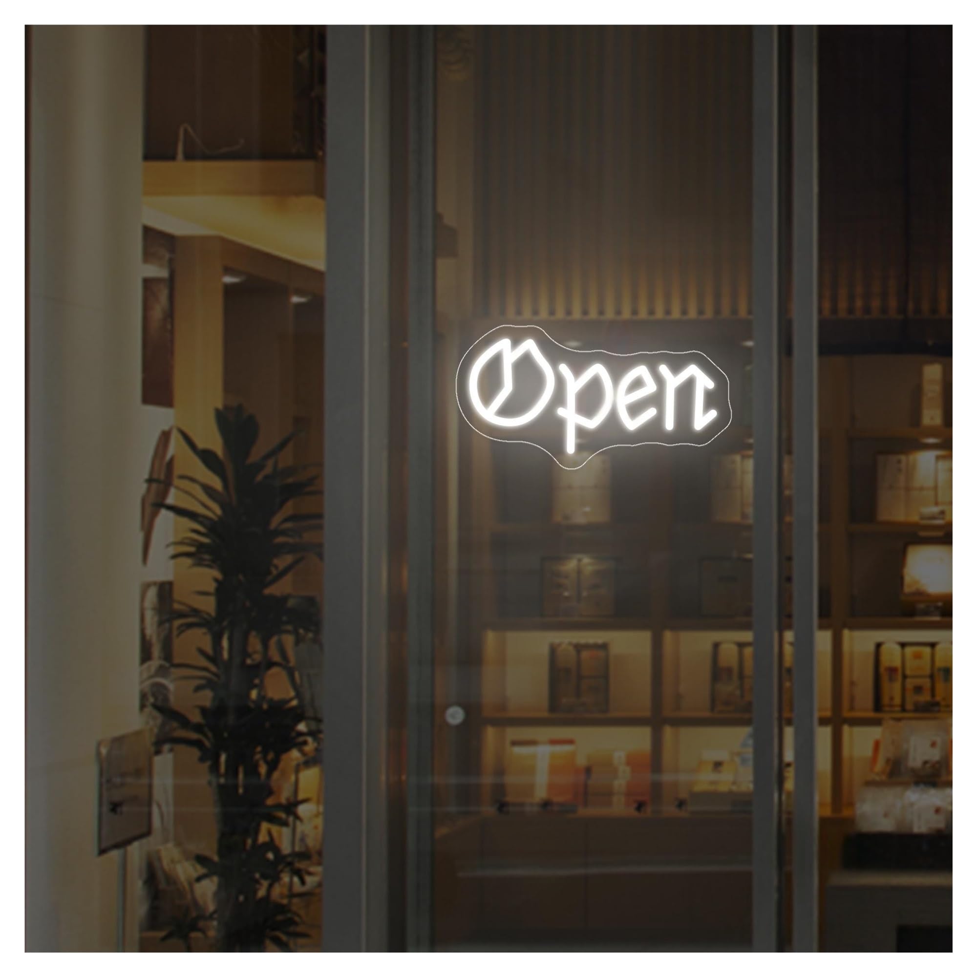 Shouxi C Sign Lamp Gothi Neon Open Sign Personalized Wall Light, Restaurant Bar Hanging Decor, Font Business Storefront Window Display 18Cmx36cm(C)