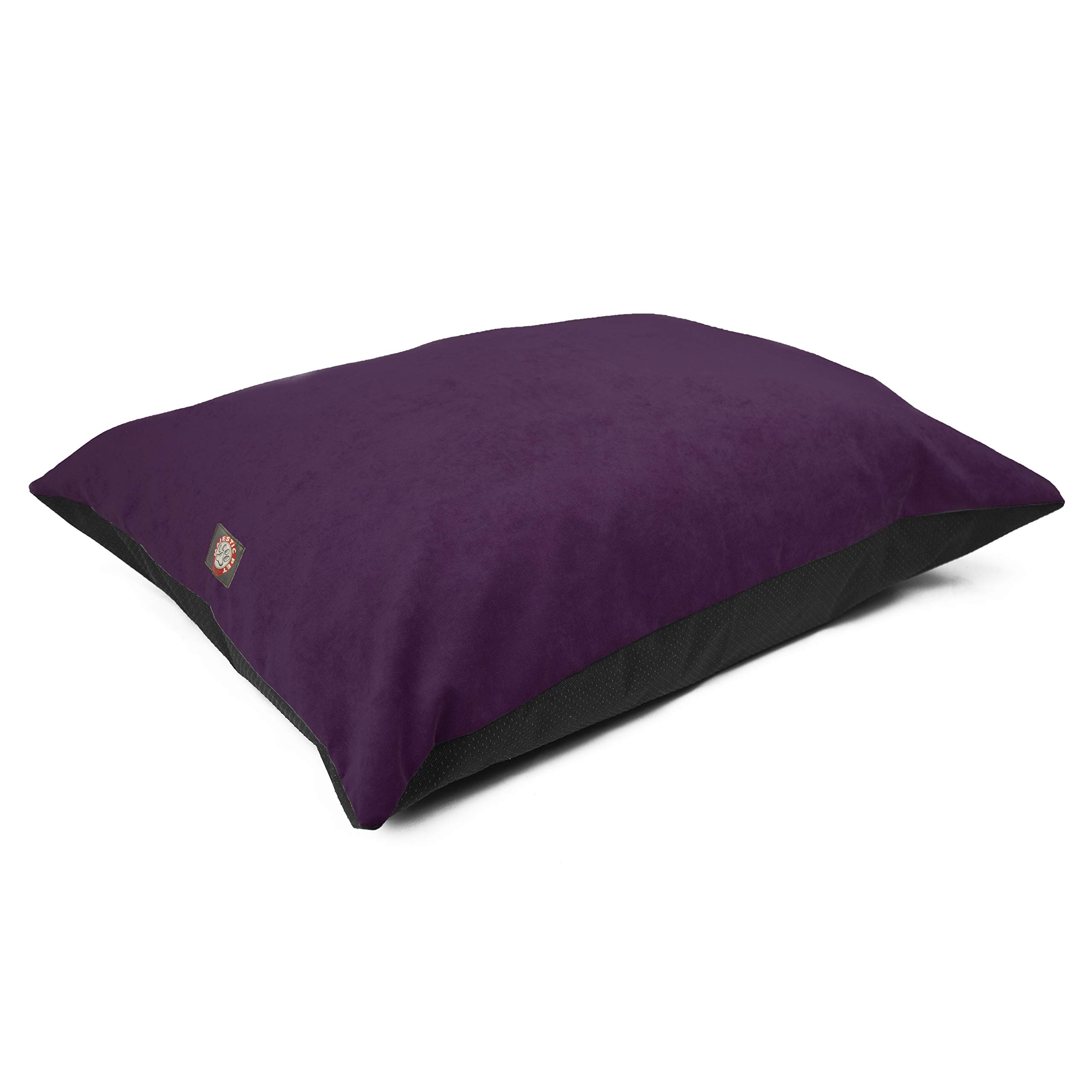 Majestic Pet Rectangle Medium Dog Bed Washable – Non Slip Comfy Pet Bed – Dog Crate Bed Super Value Pillow Dog Bed – Dog Kennel Bed for Sleeping - Dog Bed Medium Breed 35 x 28 Inch – Villa Aubergine