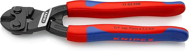 Knipex CoBolt® Compact Bolt Cutter black atramentized, with slim multi-component grips 200 mm 71 02 200