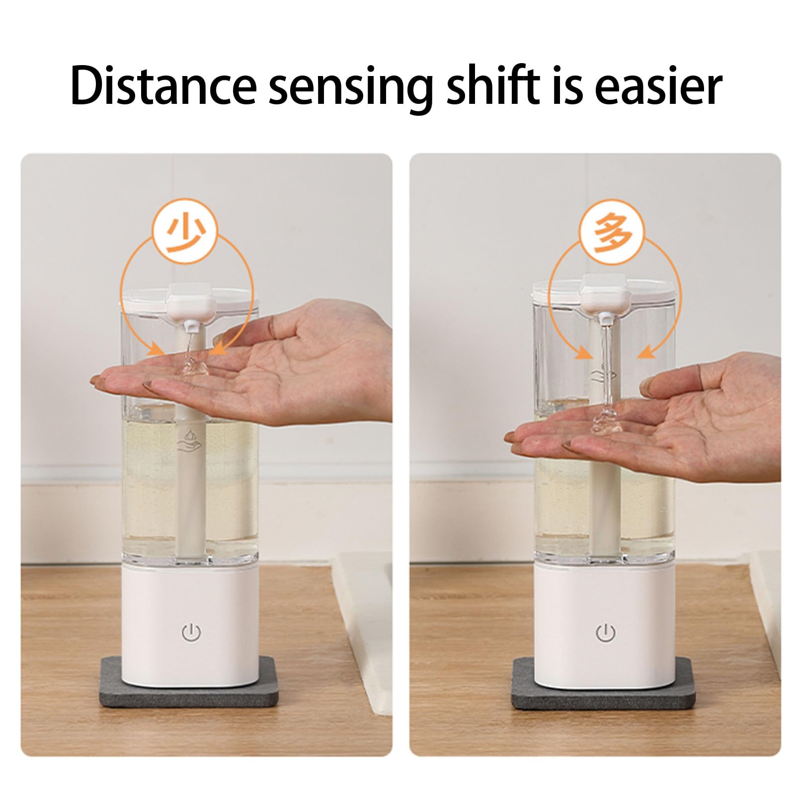 Dispenser di liquidi automatico ricaricabile con sensori a infrarossi Accessorio portatile per forniture per la casa e l'ufficio Utilizzare Dispenser di sapone montato a parete