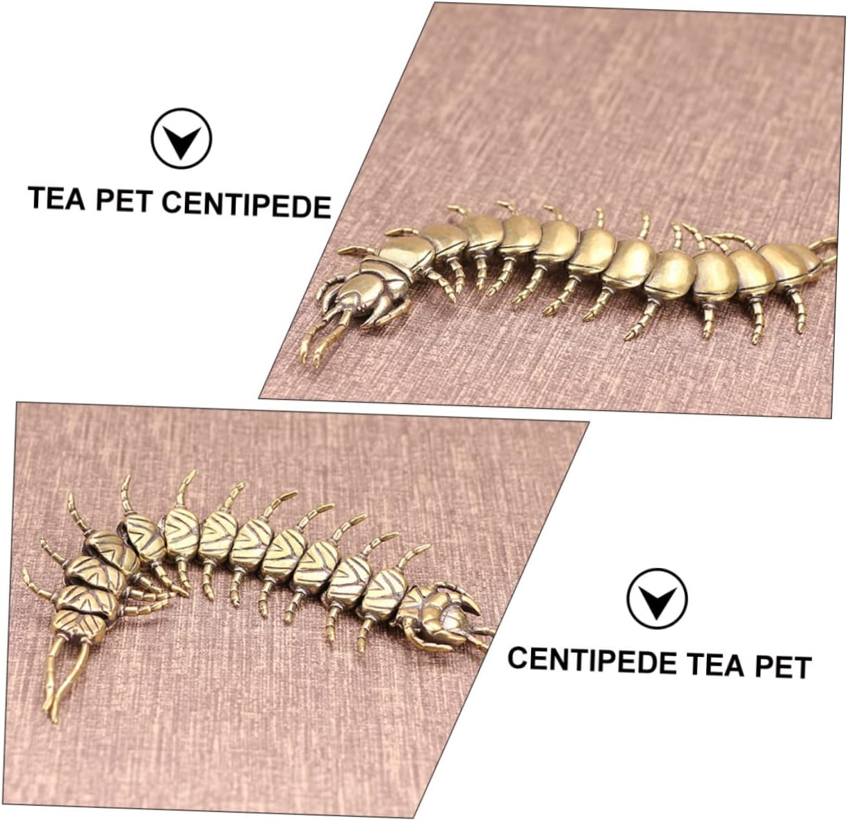 PRETYZOOM Creative Vintage Tea PET Ornament Brass Decorative Figurine for Tea Enthusiasts Unique Home Decor Highlight for Collectors image 3