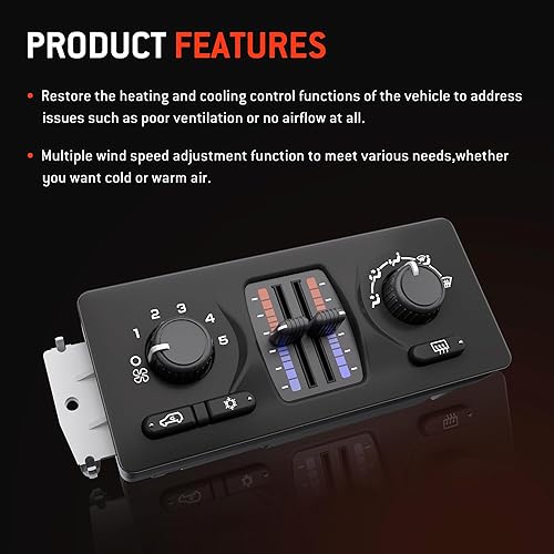 Miniatura 7 de 599-210XD Módulo de Control de Clima Panel de Control de AC Compatible con Vehículos Chevy GMC Buick Cadillac Isuzu Saab 2003-2007 - Silverado