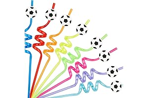 Soccer Party Straws for Sports Party Decorations