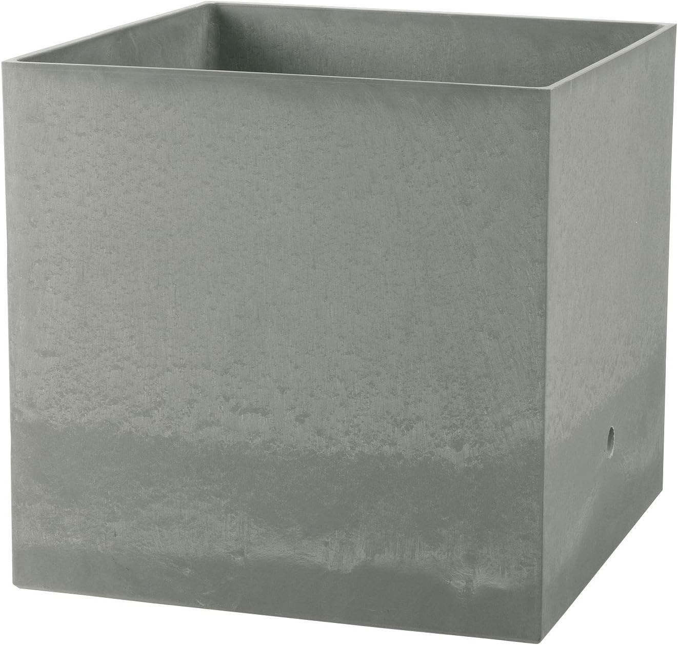 Richell 709033 Large Planter, Ceramic Style, Light Gray, 21.7 x 21.7 x 21.7 inches (55 x 55 x 55 cm), Raville WS Cube, Type 55, Bottom Water Supply Function