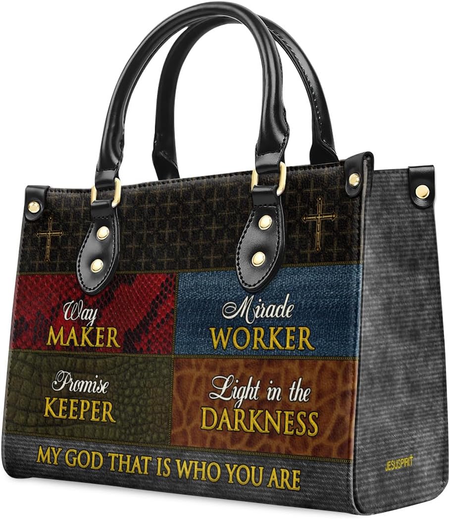 Jesuspirit Leather Handbags - Bible Bags, Religious Bag - Christian Gifts For Women - Christmas Gift For Mom, Grandma - Image 2