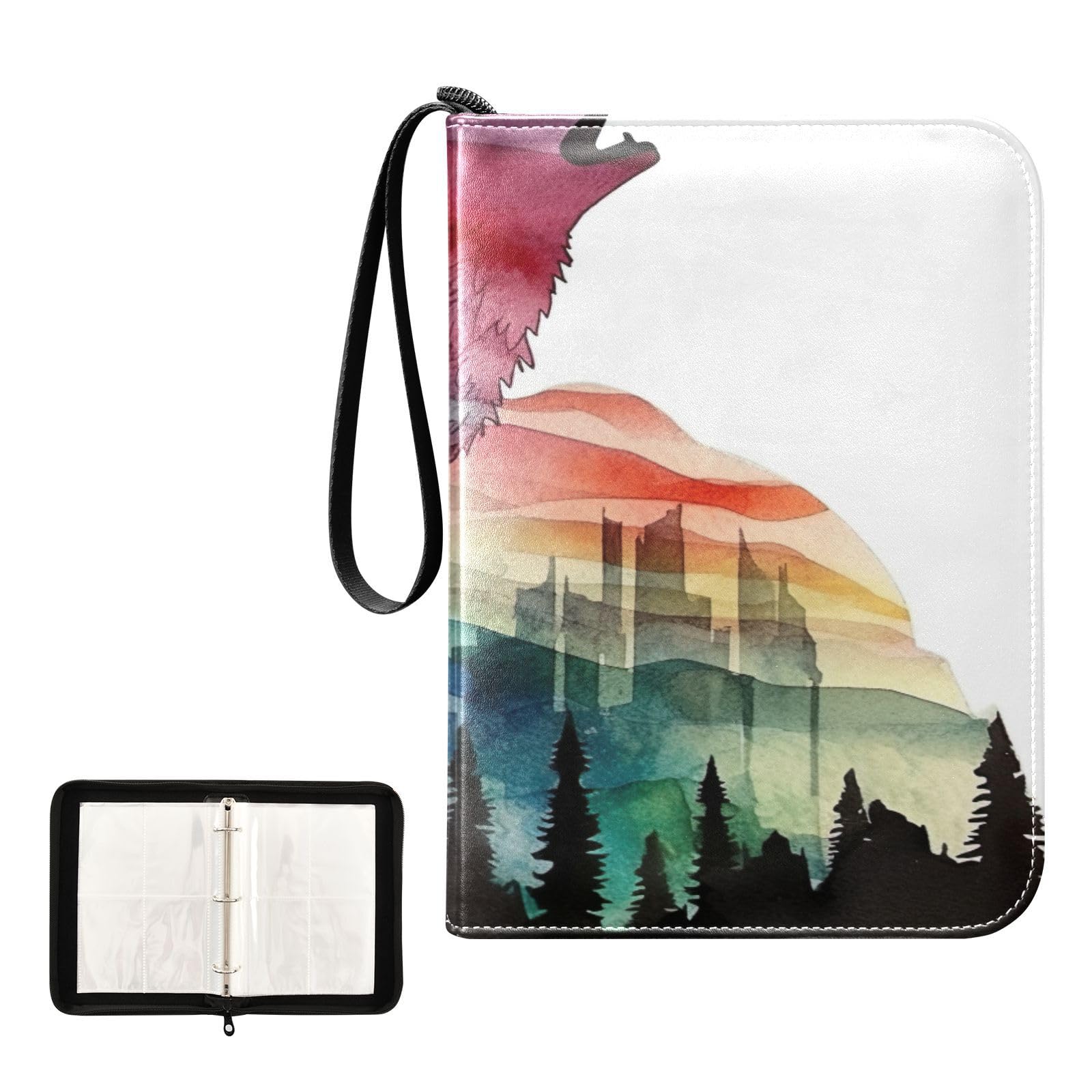 Amazon.com: Kigai Wolf Mountain Trading Card Binder with
