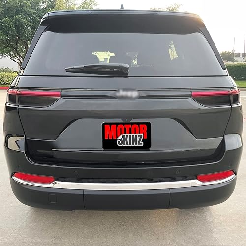 Miniatura 5 de SlickMod Tinte de humo de vinilo precortado para luz trasera Jeep Grand Cherokee 2022-2023 (20% humo oscuro, 3. señal de giro y marcha atrás)