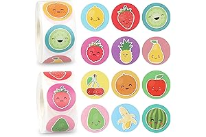 Fruit Stickers for Labeling, 2.5cm/1 inch Fruit Roll Stickers