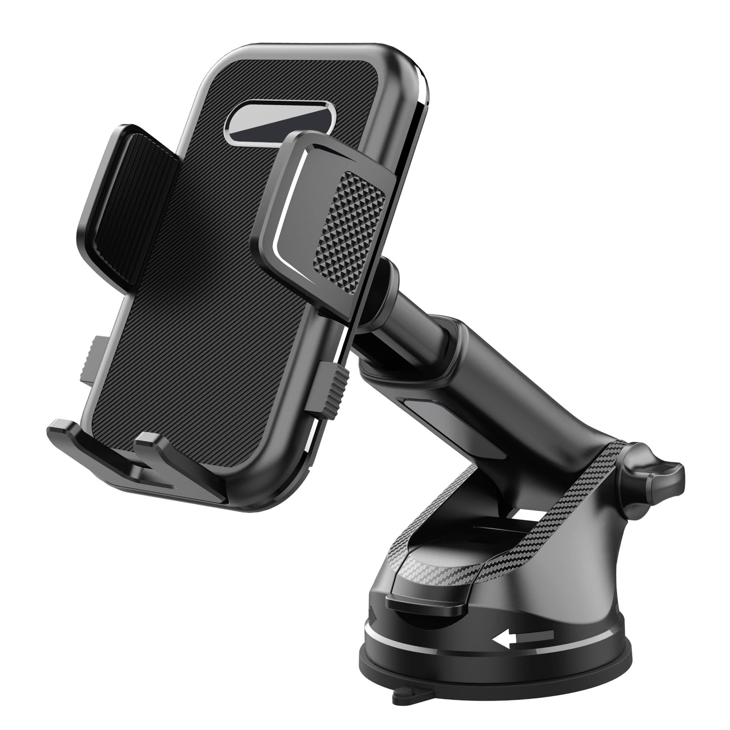 NIKTVEZ Car Phone Holder, for Peugeot 208 e208 GT GT Line 2020-2023 Strong Suction Adjustable Car Mount, 360° Rotation & Extendable Arm for Dashboard & Windscreen