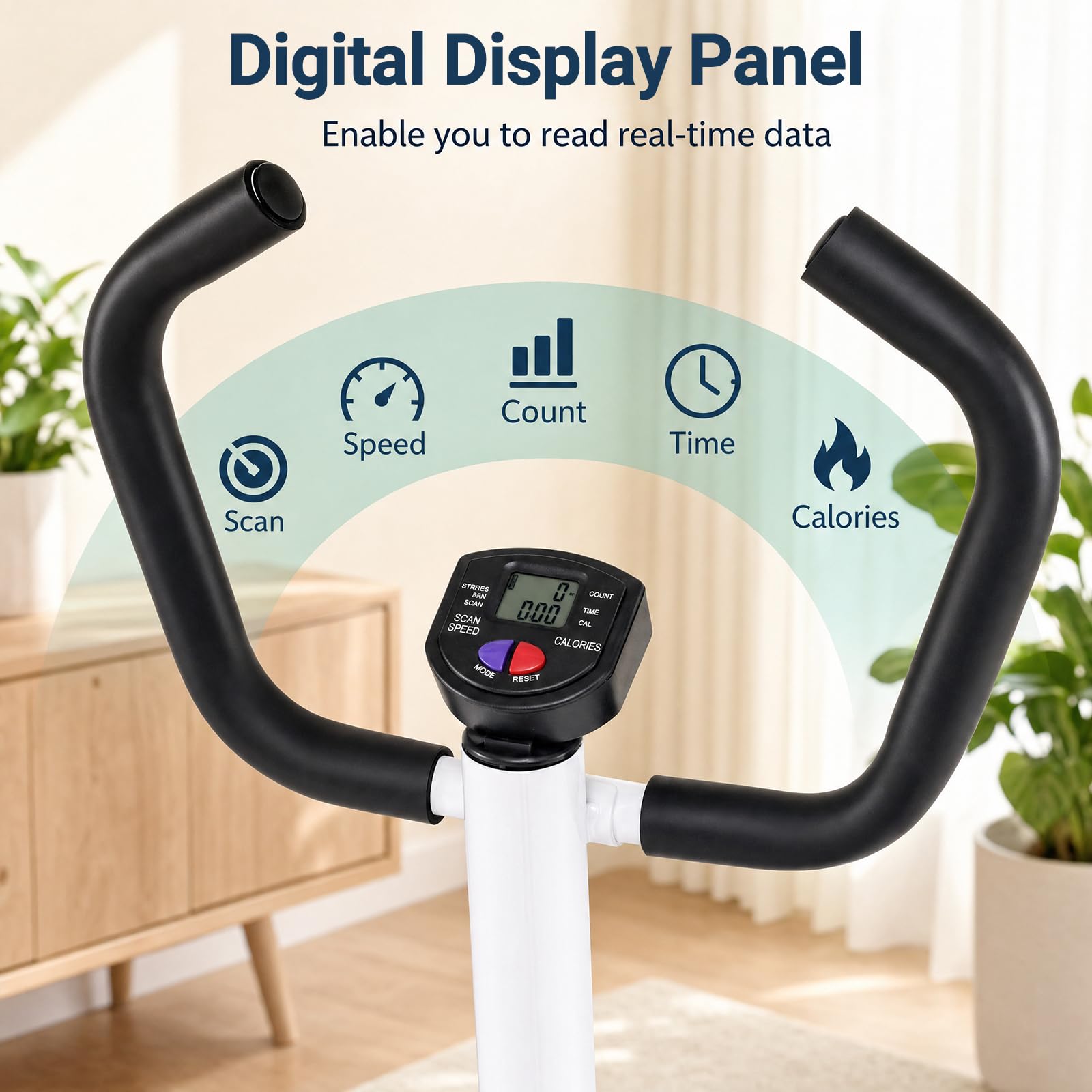 KOMFOTTEU Stepper Fitness con Bande di Resistenza, Step da Scale | Twister con Manubrio e Schermo LCD, Intensità Regolabile, per Esercizio Aerobico, Compatto e Salvaspazio per Casa, Palestra