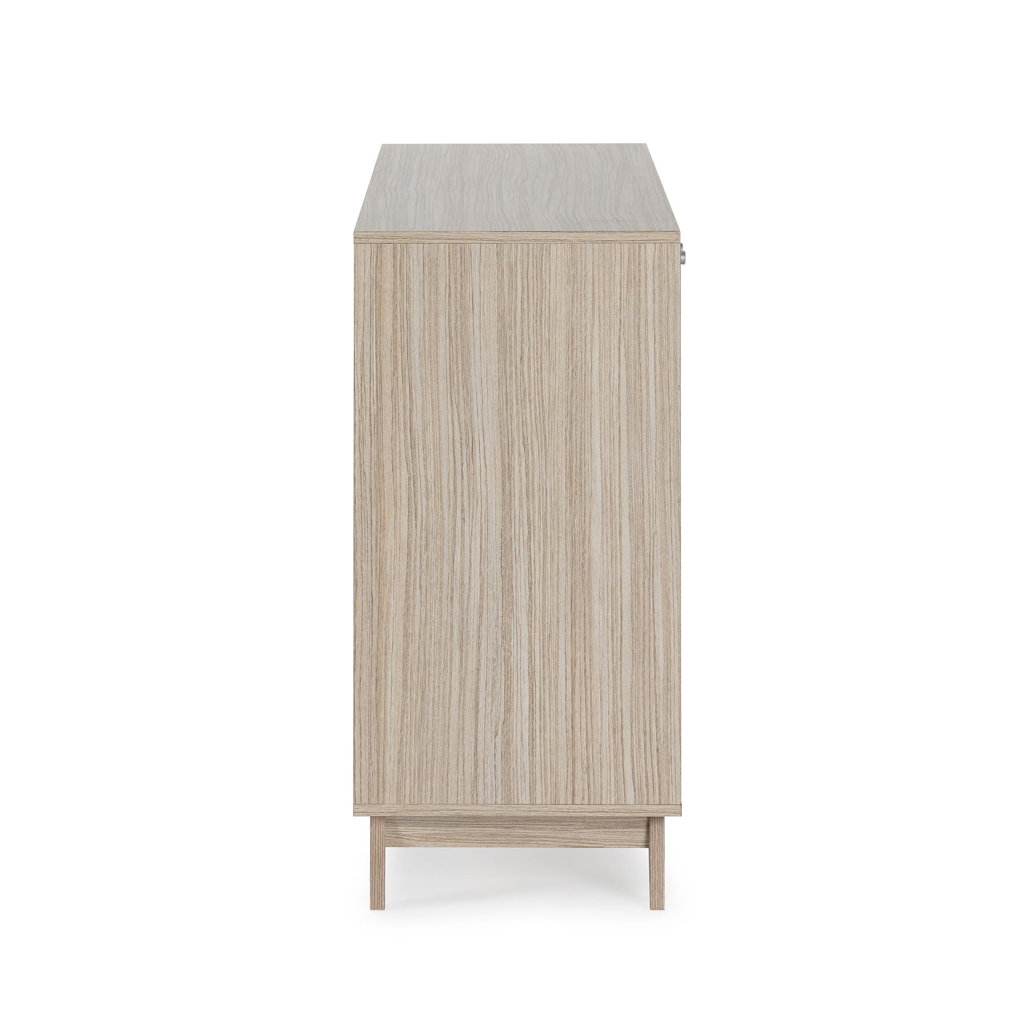HOMN LIVING Buffet Maia 2 Portes 4 tiroirs Multicolore, 150 cm (Largeur) 40 cm (Profondeur) 85 cm (Hauteur)