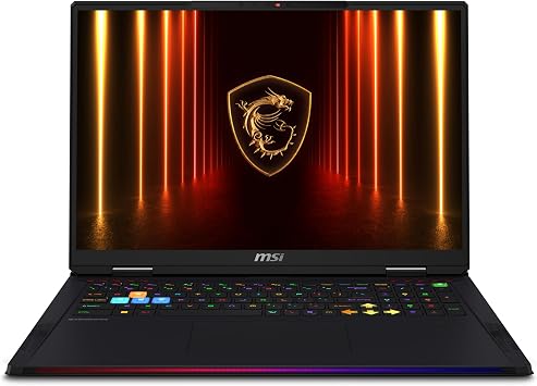 MSI Raider 18 HX AI 18" QHD2560 x 1600 240Hz+IPS Display, Gaming Laptop - Intel Core Ultra 9 285HX, NVIDIA GeForce RTX 5070 Ti 12GB GDDR7, 32GB DDR5 RAM, 2TB SSD, RGB KB, 2x2 WiFi 7, Windows 11 Home