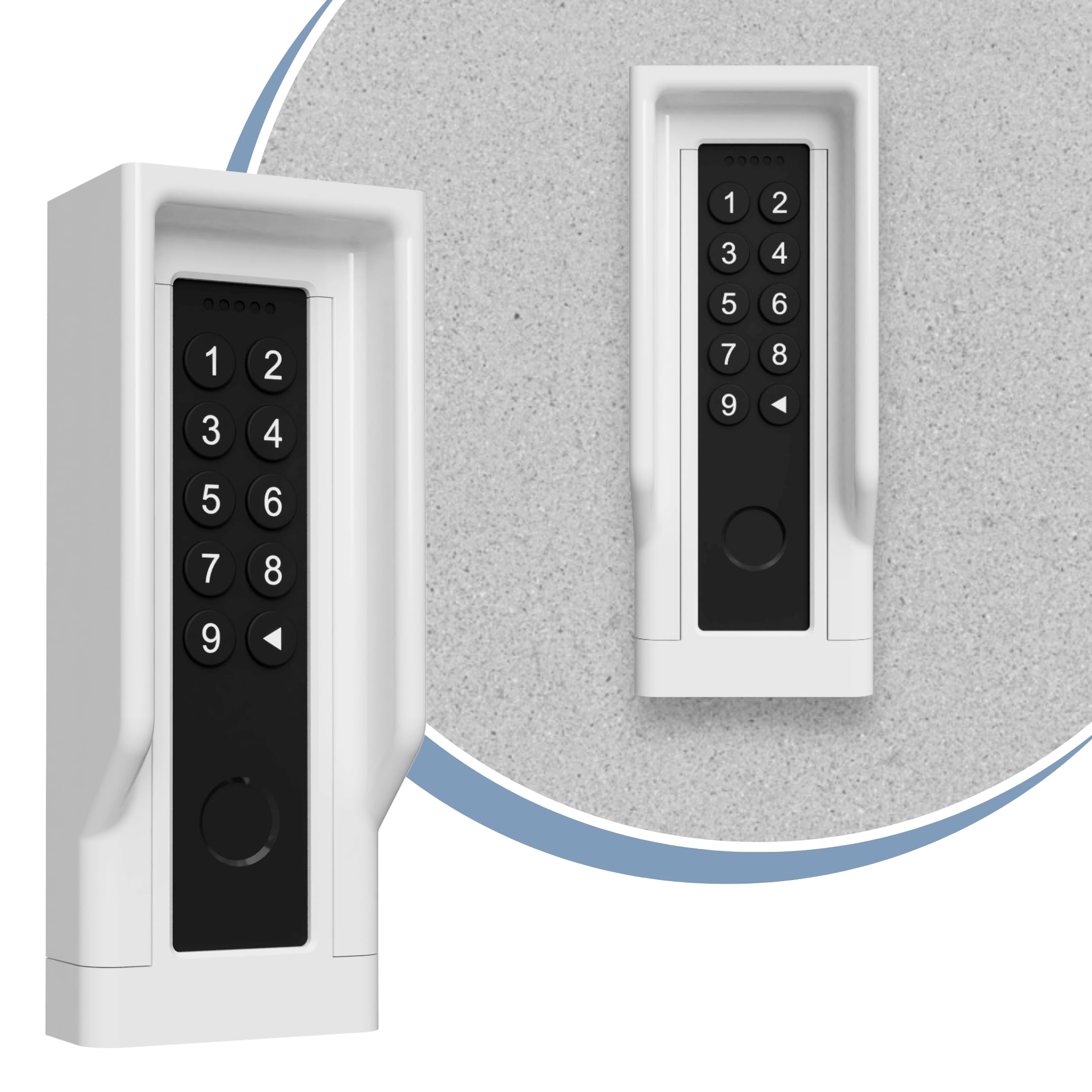 Soporte de pared para Nuki Keypad 2 - Accesorio para cerradura inteligente - Marco para lector de huellas en la entrada - Blanco