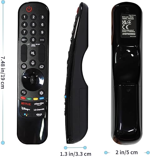 Miniatura 9 de RIVIERA Mando a distancia mágico de repuesto para LG Smart ThinQ OLED Nanocell WebOS UHD TV con función de voz y puntero. Compatible con versión