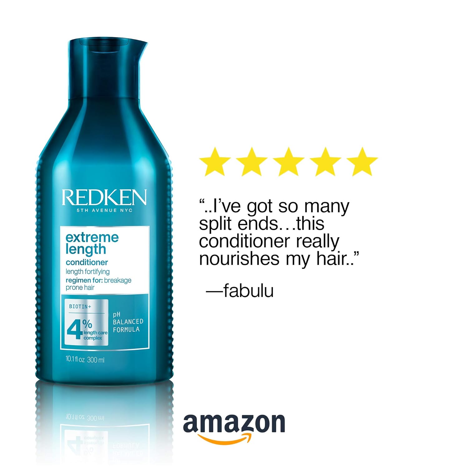 Redken Extreme Length Conditioner | For Hair Growth | Fortifies, Strengthens & Conditions Hair | Infused With Biotin | 10.1 fl. oz. : Everything Else