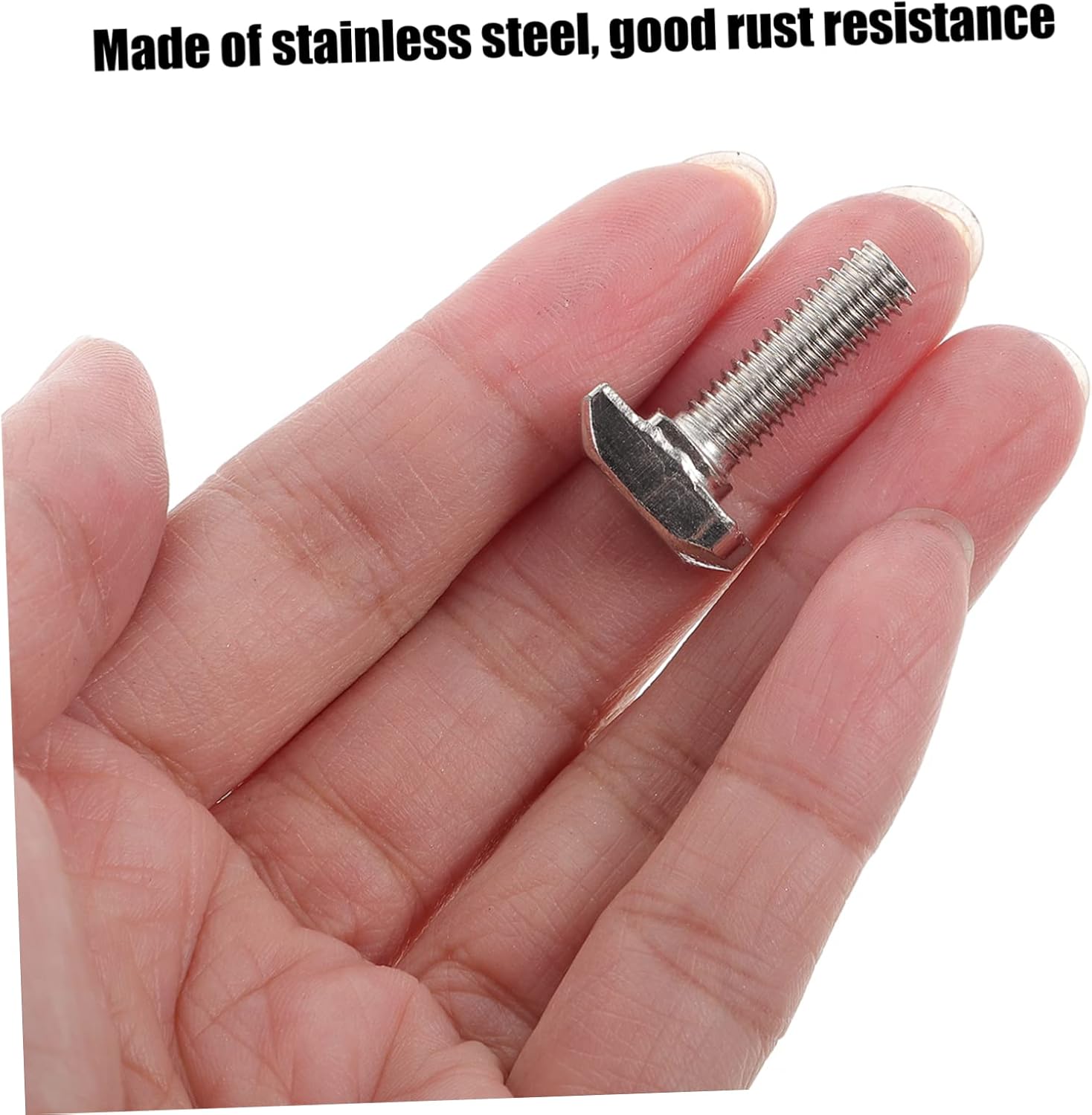 GARVALON 30pcs Shape Screws Head Stainless Steel Bolts for t Slot Metric Screws Bolts