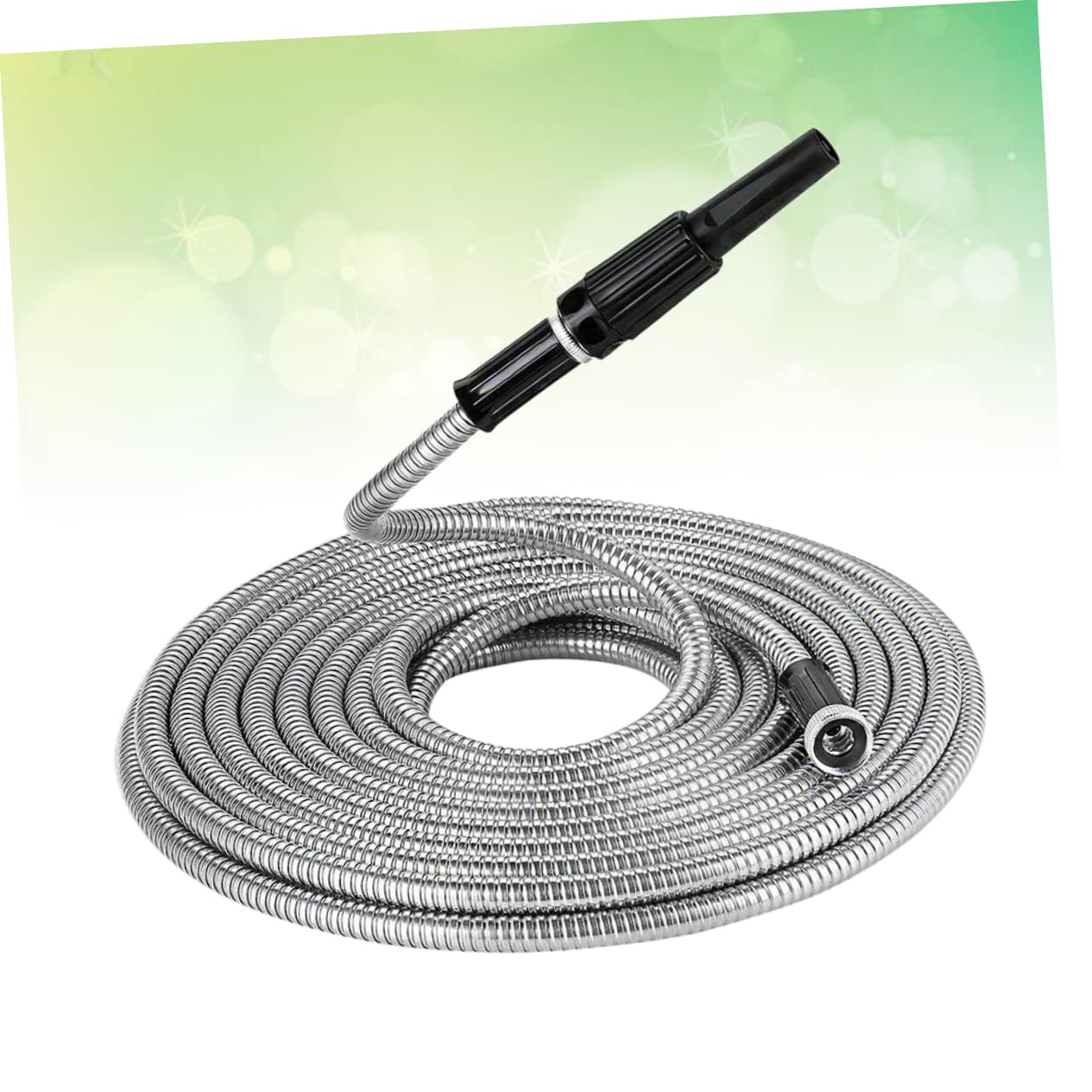 YARNOW Manguera De Jardín Telescópica Acero Inoxidable Riego Boquilla Rociadora Flexibilidad Lavado