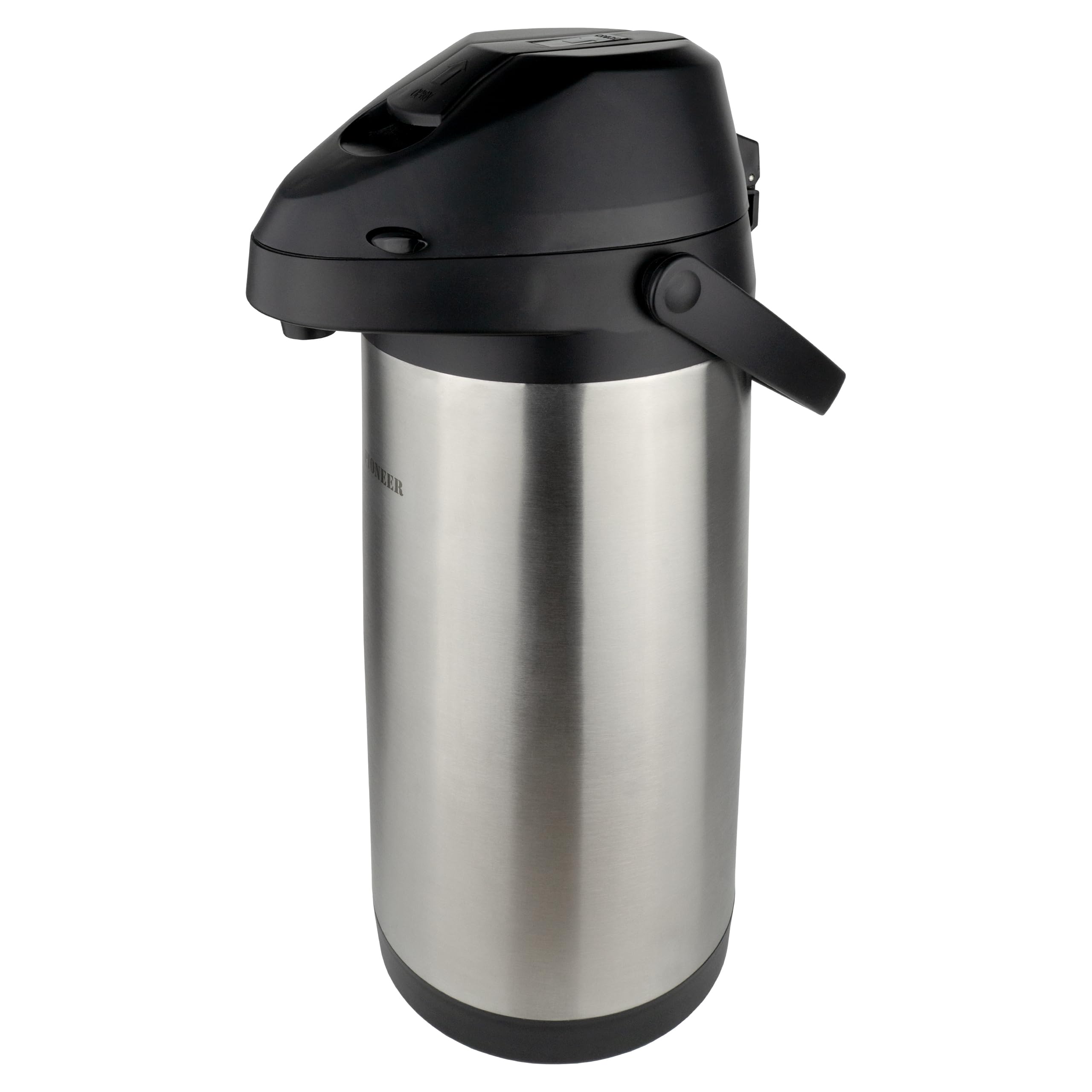 Pioneer Thermos da 5,0 litri in acciaio inossidabile con leva, flacone a tenuta stagna per bevande calde e fredde, distributore di bevande con pompa facile da usare per eventi