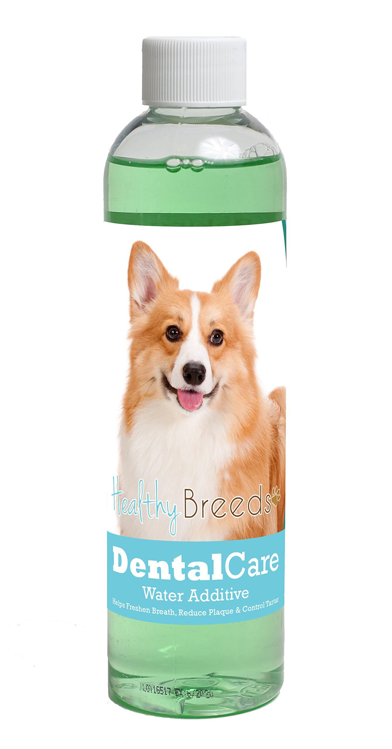 Healthy Breeds Dog Dental Care Water Additive for Pembroke Welsh Corgi - Helps Freshen Breath, Reduce Plaque &amp; Control Tartar - Mint Flavor - 8 oz