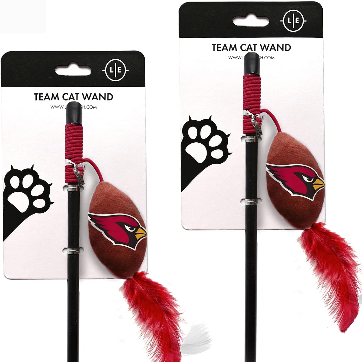 Littlearth NFL Unisex-Adult Cat Wand Toy Combo Set